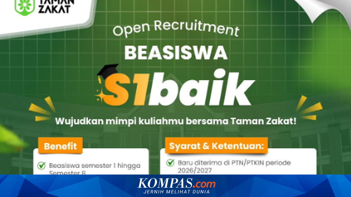 Beasiswa S1 untuk Mahasiswa Baru 2026, Dukung Pendidikan hingga Semester 8