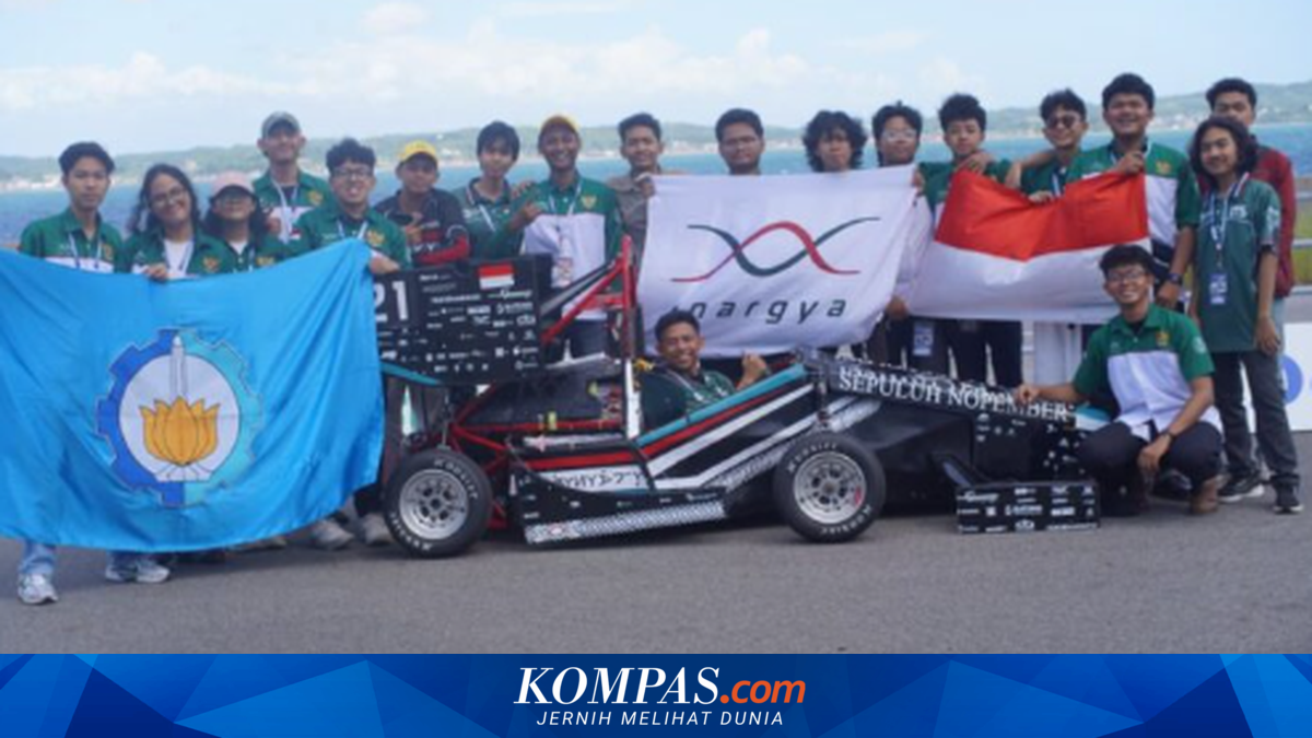 Tim Anargya ITS Raih Tiga Gelar di Kompetisi Mobil Balap Listrik FSAE 2026