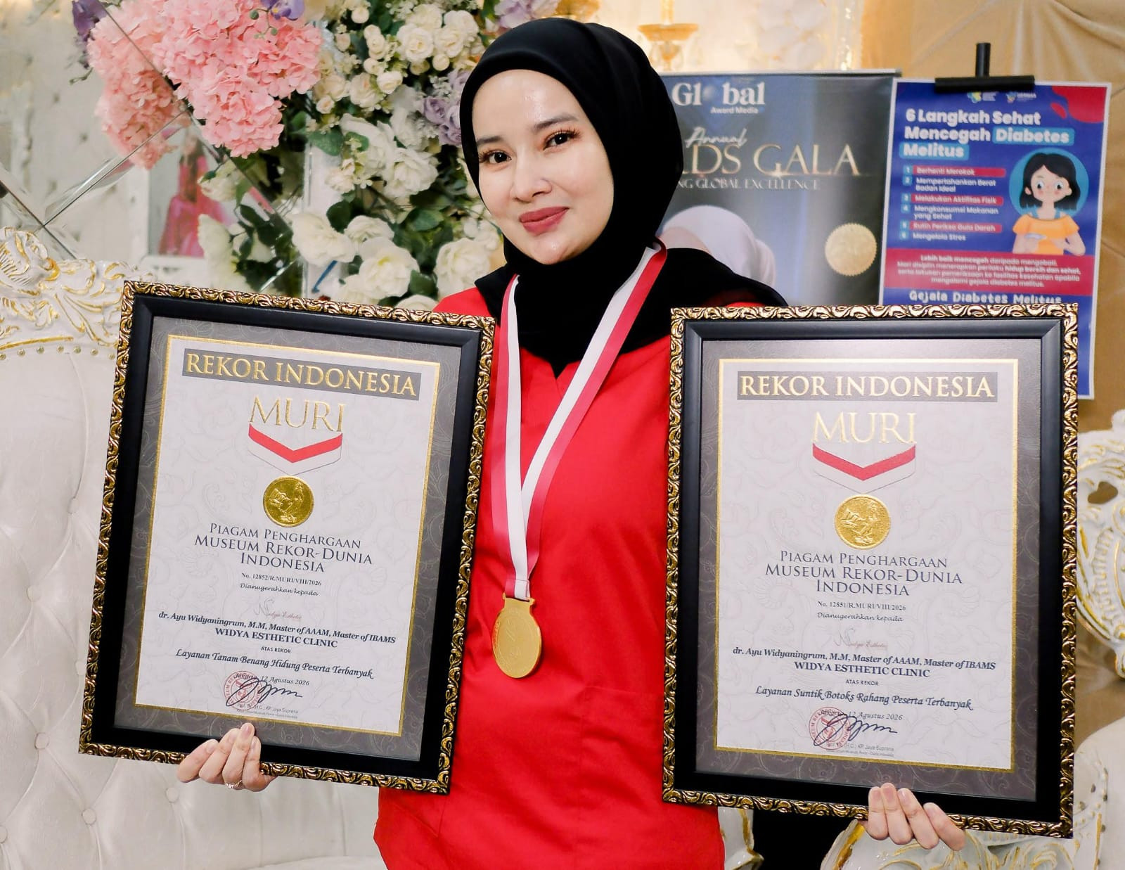 Dokter Ayu Widianingrum Raih Dua Rekor MURI di Hari Kemerdekaan