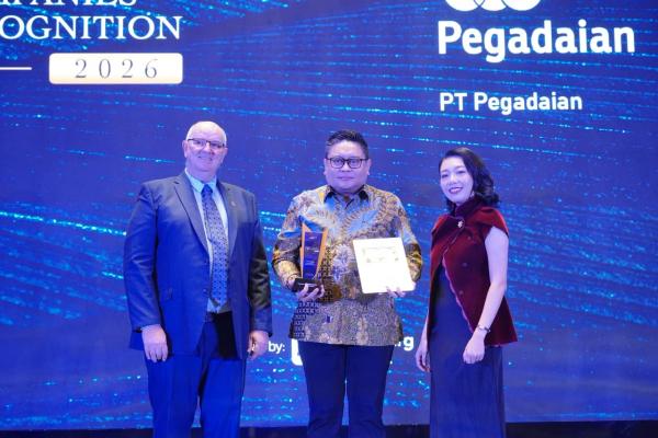 Pegadaian Raih Penghargaan Top Company di Industri Bank Bullion 2026