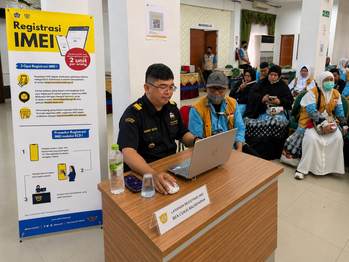 Bea Cukai Sediakan Layanan Registrasi IMEI untuk Jemaah Haji di Balikpapan
