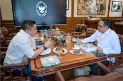 Pertemuan Hasan Nasbi dengan Seskab Teddy