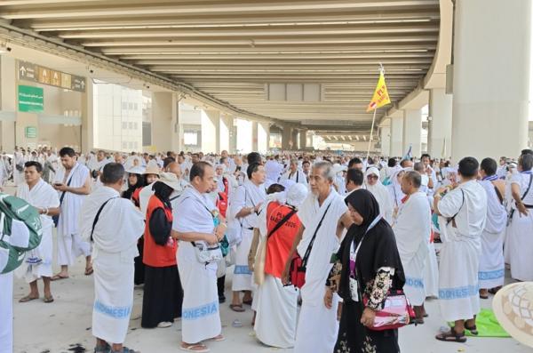 Jemaah Haji Indonesia Tiba di Mina dengan Selamat