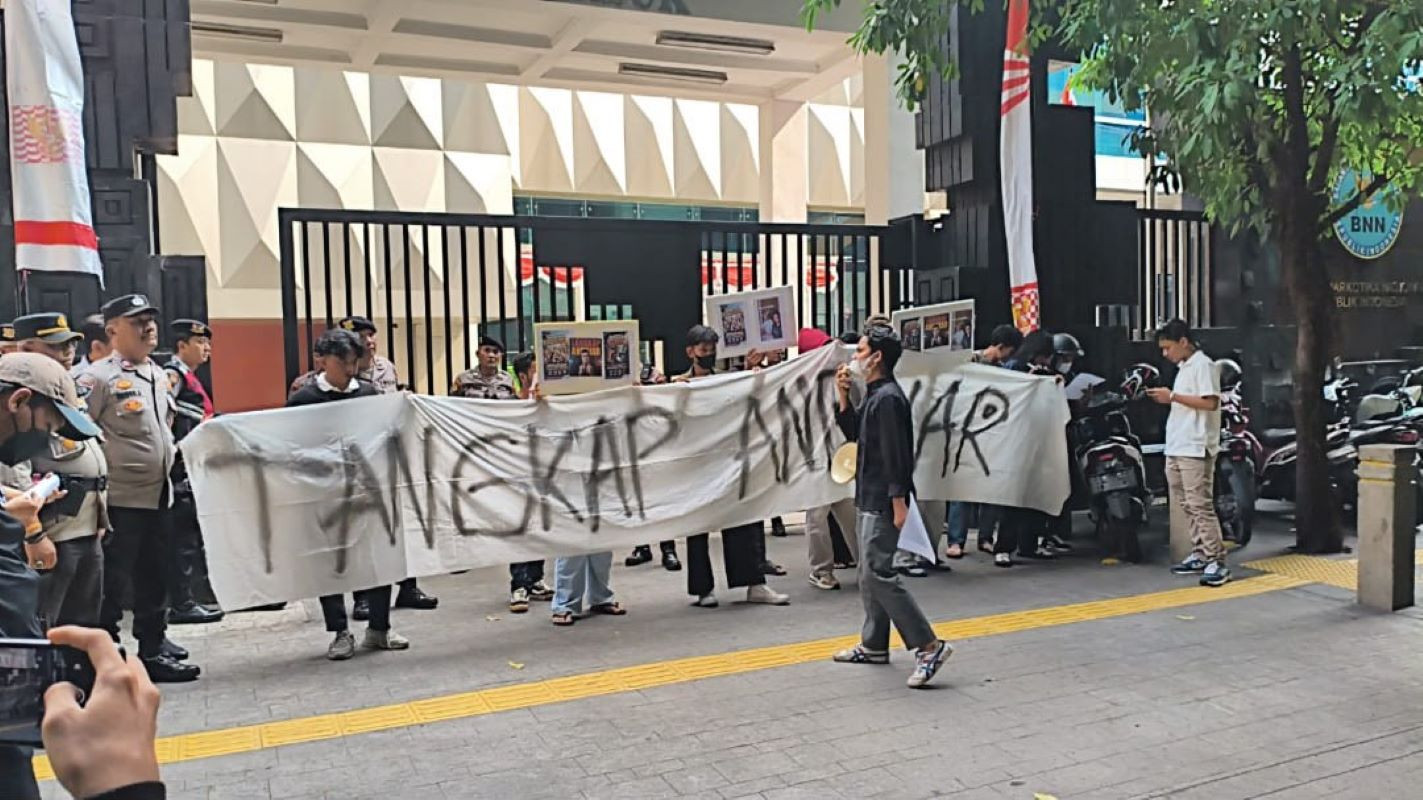 Mahasiswa Gelar Aksi Damai Tuntut BNN Transparan dalam Pengusutan Pabrik Narkoba di Batam