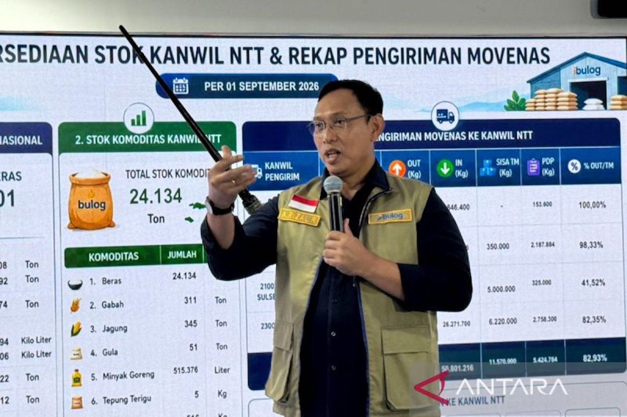 Bulog Salurkan 1.321 Ton Beras untuk Pemulihan Pascagempa NTT