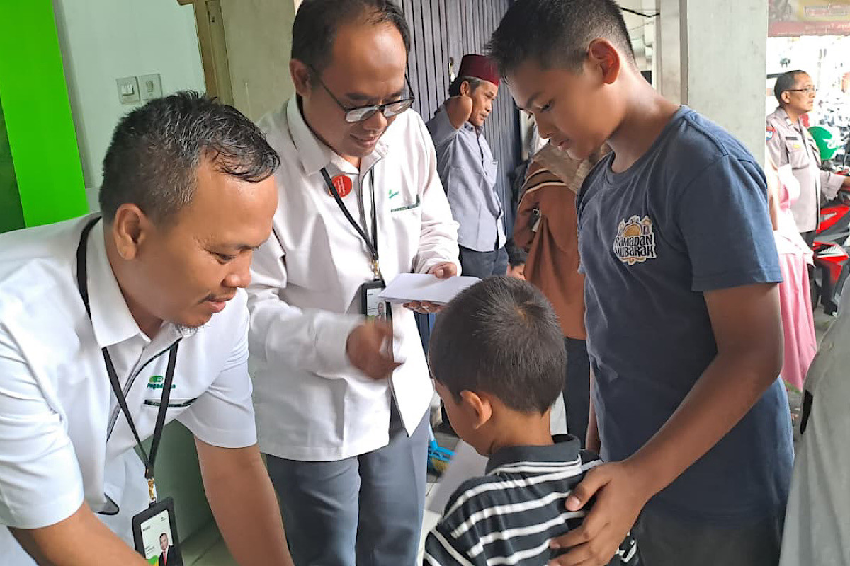 Pegadaian UPS Pondok Jaya Adakan Santunan untuk Anak Yatim dan Edukasi Keuangan Syariah