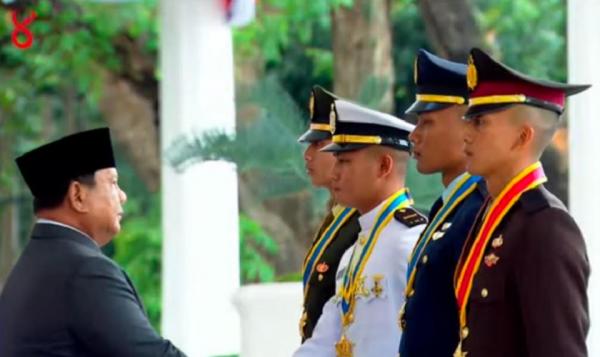 Pesan Presiden Prabowo kepada Perwira TNI-Polri Baru