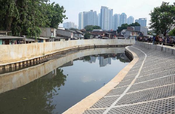 Pengendalian Banjir di Kali Grogol Jadi Contoh Bagi Jakarta