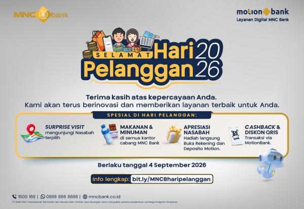 MNC Bank Rayakan Hari Pelanggan Nasional dengan Berbagai Apresiasi untuk Nasabah