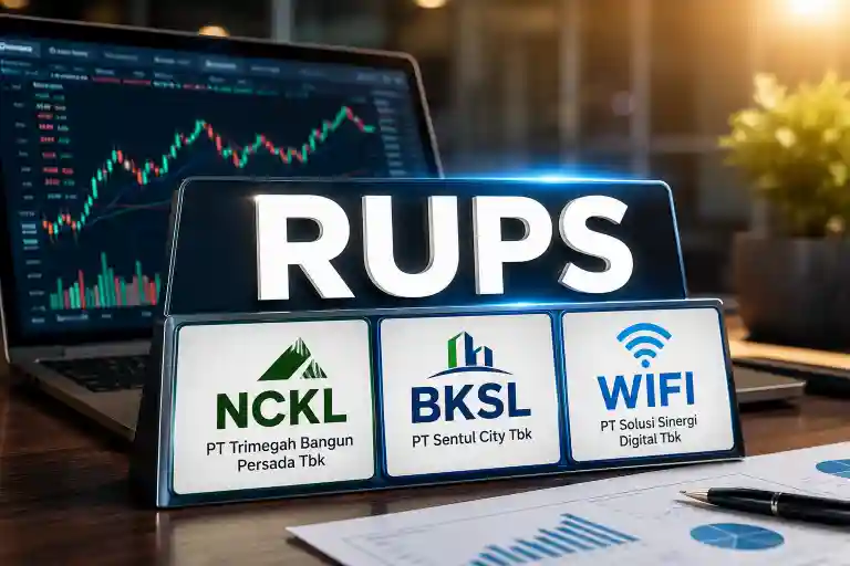 RUPS Besok: NCKL Bahas Buyback, BKSL dan WIFI Siapkan Perubahan Pengurus