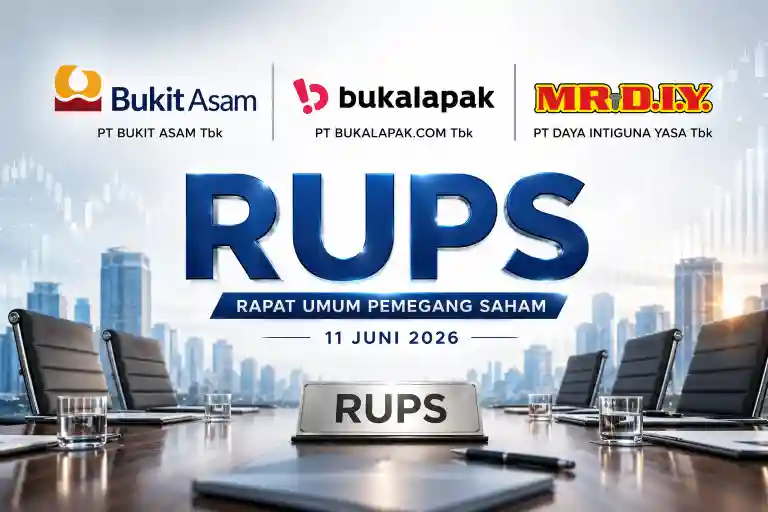 RUPS Besok: PTBA, BUKA, dan PWON Siapkan Agenda Penting