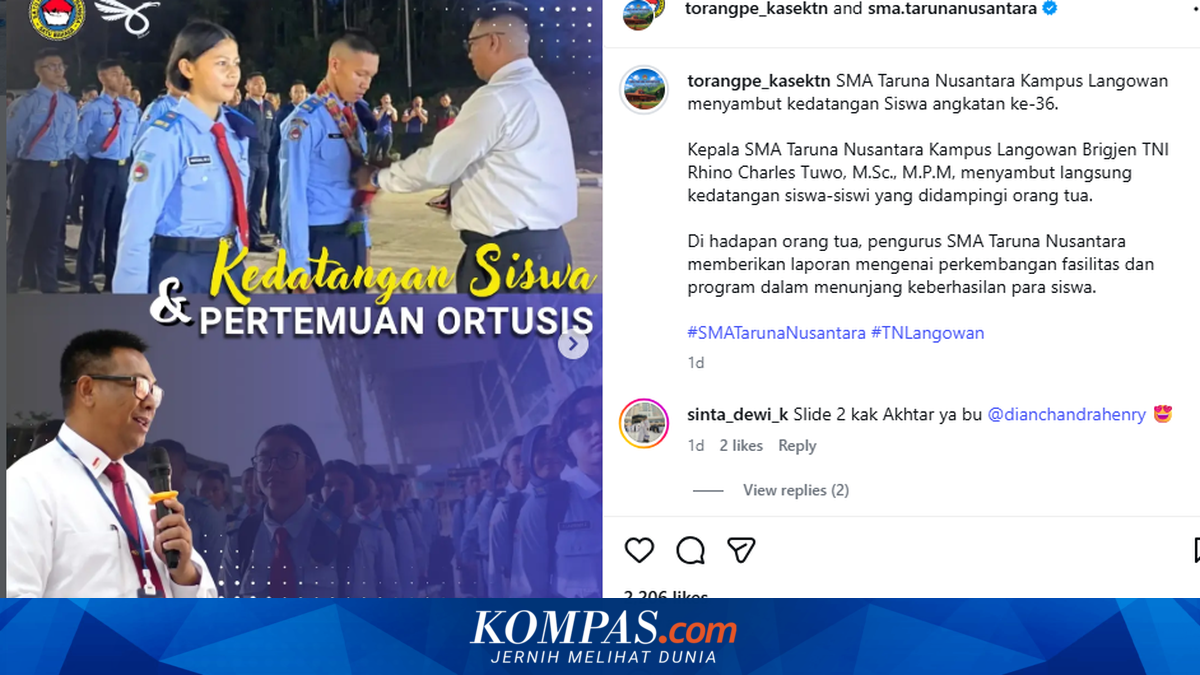 SMA Taruna Nusantara Kampus Langowan Resmi Dibuka, Siap Sambut Siswa Baru