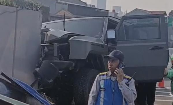 Kecelakaan Mobil Dinas TNI di Tol Slipi