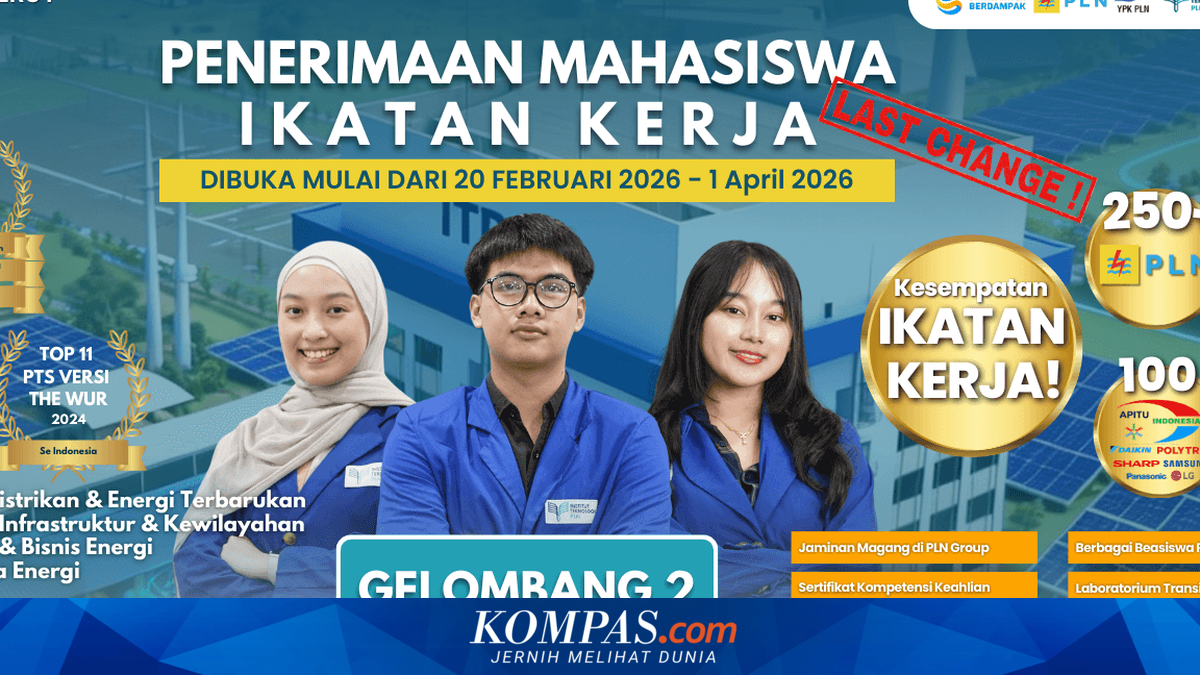 Institut Teknologi PLN Buka Pendaftaran Mahasiswa Baru Gelombang 2 Tahun 2026