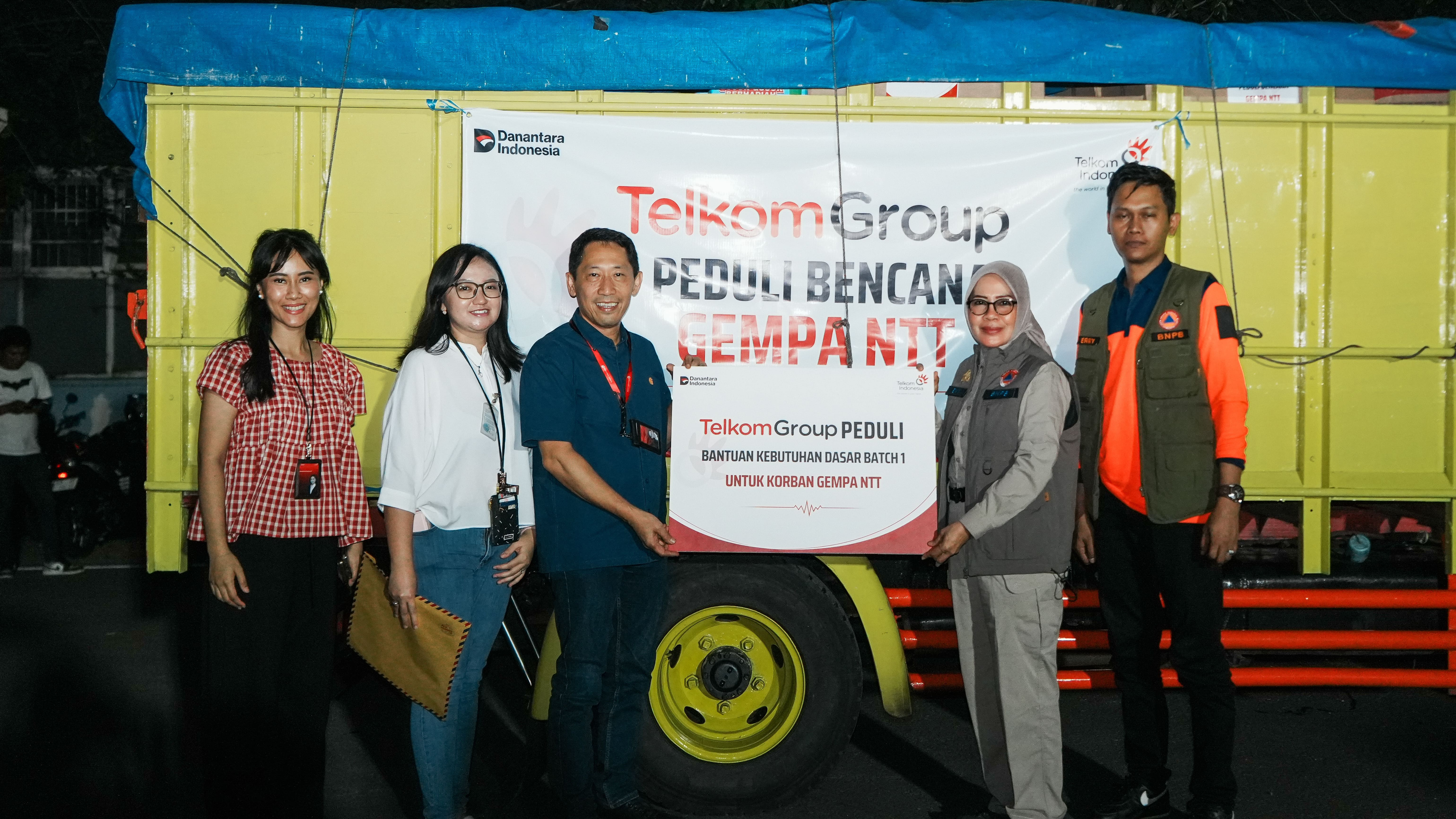 TelkomGroup Salurkan Bantuan Rp1,3 Miliar untuk Korban Gempa NTT